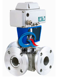 Q945電動三通球閥(三通T型) Q945電動三通球閥(三通T型)