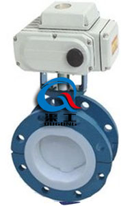 襯四氟電動蝶閥(法蘭式) 襯四氟電動蝶閥(法蘭式)