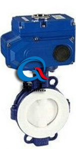 襯四氟電動蝶閥(對夾式) 襯四氟電動蝶閥(對夾式)