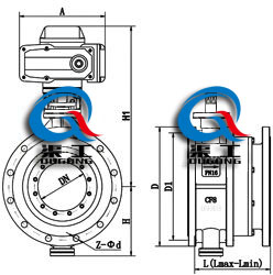 電動伸縮蝶閥 電動伸縮蝶閥