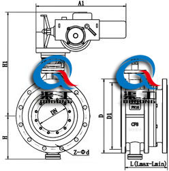 電動伸縮法蘭蝶閥 電動伸縮法蘭蝶閥