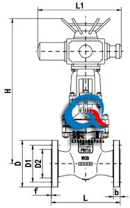 電動法蘭閘閥(電動契式閘閥) 電動法蘭閘閥(電動契式閘閥)