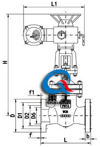 電動法蘭閘閥(電動契式閘閥) 電動法蘭閘閥(電動契式閘閥)