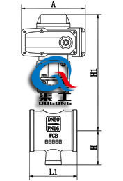 電動V型調節球閥 (對夾式) 電動V型調節球閥 (對夾式)