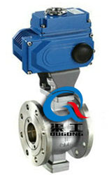 VQ947電動V型調節球閥 (法蘭式) VQ947電動V型調節球閥 (法蘭式)