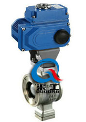 VQ977電動V型調節球閥 (對夾式) VQ977電動V型調節球閥 (對夾式)