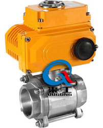 Q911內螺紋電動球閥 (三片式) Q911內螺紋電動球閥 (三片式)