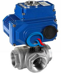 Q914電動(dòng)三通內(nèi)螺紋球閥 (三通L型) Q914電動(dòng)三通內(nèi)螺紋球閥 (三通L型)