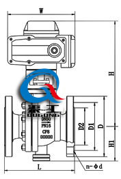 固定式電動球閥 (配HR) 固定式電動球閥 (配HR)