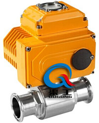 Q981衛生級電動球閥 (二通閥體) Q981衛生級電動球閥 (二通閥體)