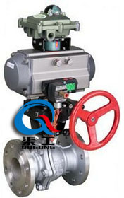 氣動切斷球閥 (帶手輪) 氣動切斷球閥 (帶手輪)