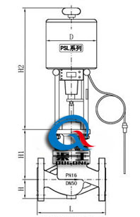 自力式電控溫度調節閥(配PSL) 自力式電控溫度調節閥(配PSL)