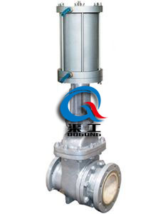 氣動排渣閘閥 氣動排渣閘閥