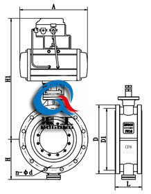 氣動調節蝶閥 (法蘭式) 氣動調節蝶閥 (法蘭式)