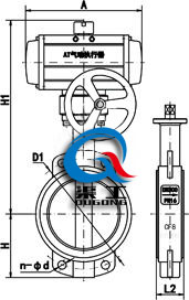 氣動(dòng)對(duì)夾式開關(guān)蝶閥 (軟密封) 氣動(dòng)對(duì)夾式開關(guān)蝶閥 (軟密封)