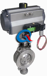 氣動金屬硬密封蝶閥 (對夾式) 氣動金屬硬密封蝶閥 (對夾式)