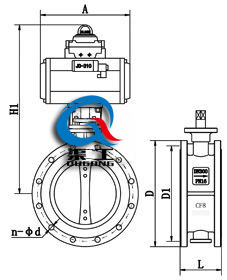 氣動(dòng)法蘭軟密封蝶閥 氣動(dòng)法蘭軟密封蝶閥