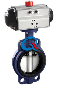 氣動硬密封對夾蝶閥 氣動硬密封對夾蝶閥