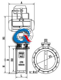 氣動通風調節蝶閥 (配定位器) 氣動通風調節蝶閥 (配定位器)