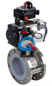 氣動(dòng)襯氟蝶閥 (法蘭式) 氣動(dòng)襯氟蝶閥 (法蘭式)