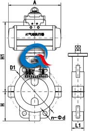 氣動(dòng)襯氟蝶閥 (對(duì)夾式) 氣動(dòng)襯氟蝶閥 (對(duì)夾式)