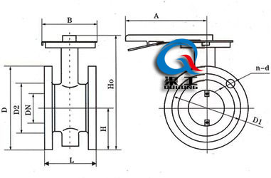 D41W手動通風蝶閥 (手柄傳動) D41W手動通風蝶閥 (手柄傳動)