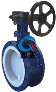 手動襯氟蝶閥 (蝸輪傳動) 手動襯氟蝶閥 (蝸輪傳動)