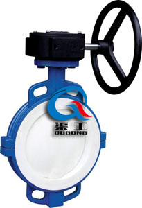 手動襯氟蝶閥 (手柄傳動) 手動襯氟蝶閥 (手柄傳動)