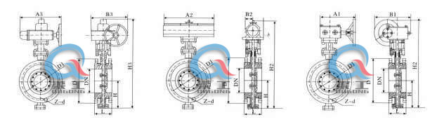 保溫蝶閥安裝尺寸圖 保溫蝶閥安裝尺寸圖