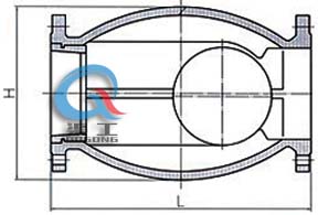 HQ44X微阻球形止回閥 (尺寸圖) HQ44X微阻球形止回閥 (尺寸圖)