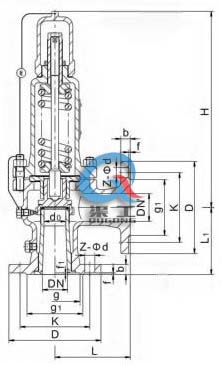 A41H彈簧微啟封閉式安全閥 (外形結(jié)構(gòu)尺寸) A41H彈簧微啟封閉式安全閥 (外形結(jié)構(gòu)尺寸)