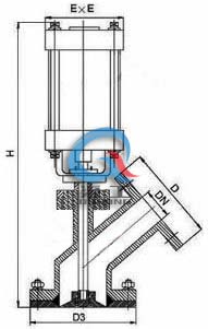 FL641H氣動放料閥 (結(jié)構(gòu)圖) FL641H氣動放料閥 (結(jié)構(gòu)圖)