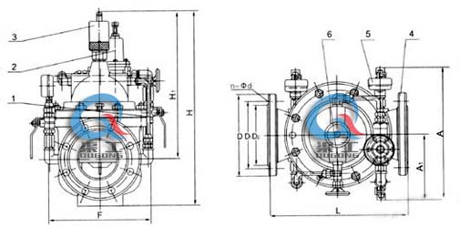 400X流量控制閥 外形結構圖 400X流量控制閥 外形結構圖